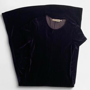 SOLD 90s whimsigoth vampy dark purple velvet maxi dressSOLD